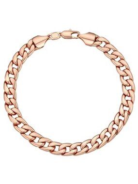 Cuban Link Bracelet Stainless Steel Chain Bracelet Mens Womens Jewelry